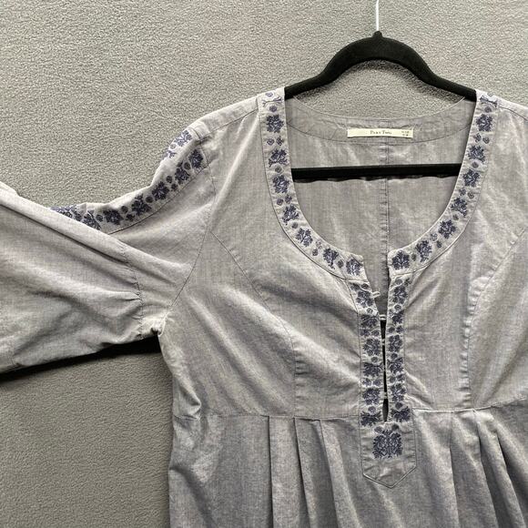 Part Two Denmark Lagenlook Tunic Top Womens 14 UK (10 US?) Embroidered Boho - Picture 4 of 16